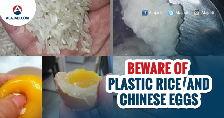 Beware Of Plastic Rice and Chinese Eggs