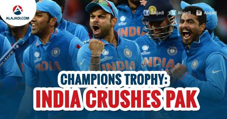 India Crushes Pak in Champions Trophy