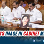 Jayalalithaa Photo makes it to Cabinet Meetings