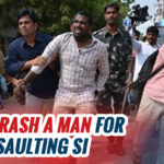 Police Beats Common Man At Bank In Anantapur