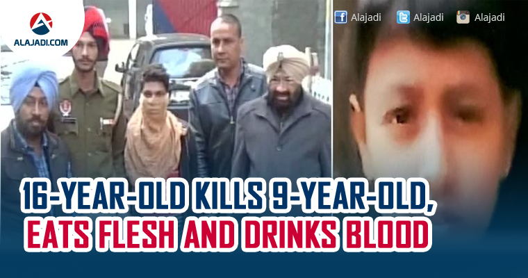 16-year-old kills 9-year-old eats flesh and drinks blood
