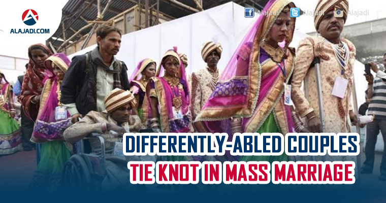 Differently abled couples tie knot in mass marriage