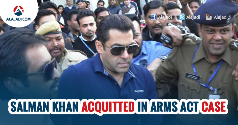 Salman Khan acquitted in Arms Act Case