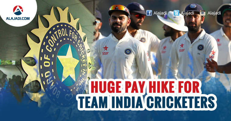 Huge Pay Hike for Team India Cricketers
