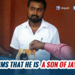 A man is claiming himself as son of Jayalalitha !