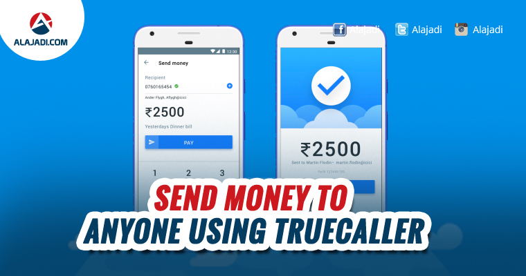 Send money to anyone using Truecaller