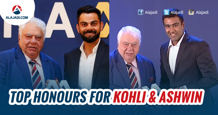Top Honours for Kohli Ashwin