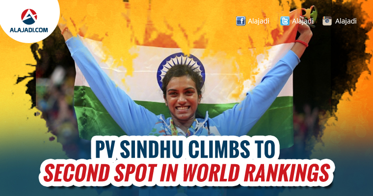 PV Sindhu climbs to second spot in world rankings