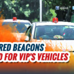 No more red beacons on VIP vehicles from 1 May