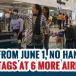 Handbag stamping at six more airports to end from June 1