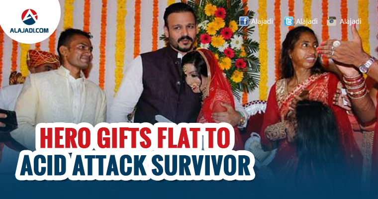 Hero gifts Flat to Acid Attack Survivor