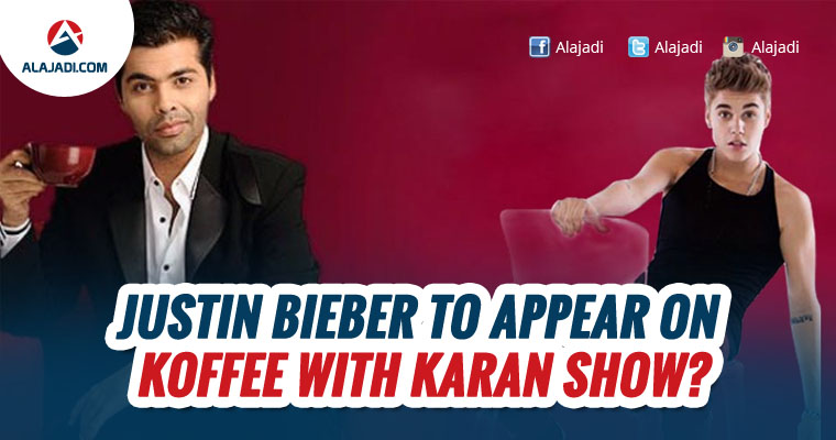 Justin Bieber to appear on Koffee with Karan Show